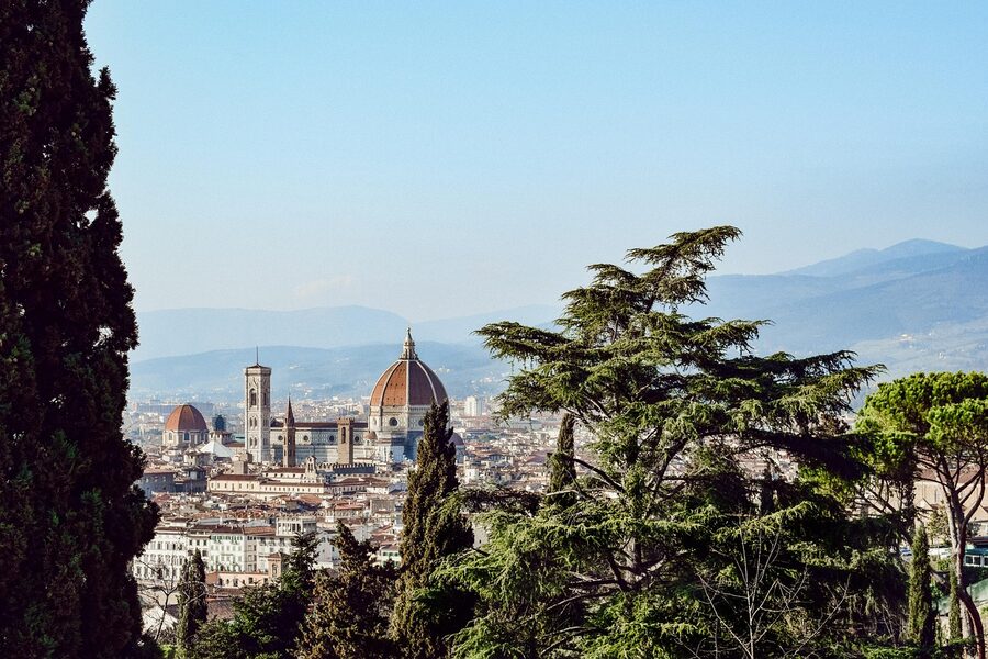 The Florence Cathedral (Duomo Santa Maria del Fiore) in Tuscany, Italy