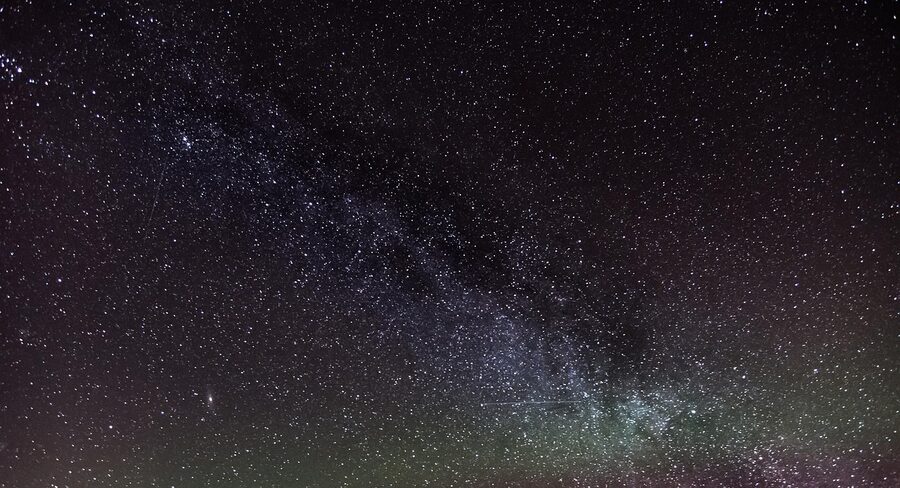 The aurora borealis lighting up the Norwegian sky