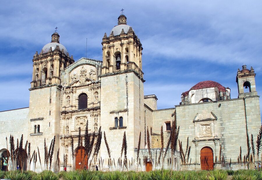 A baroque cathedral in Oaxaca, Mexico